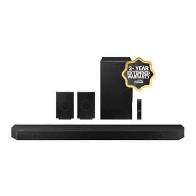 Samsung Q990D 11.1.4ch Soundbar w/Wireless Dolby Atmos Audio, Rear Speaker Included HW-Q990D/ZA (Model 2024) + Plus 2-Year Extended Warranty