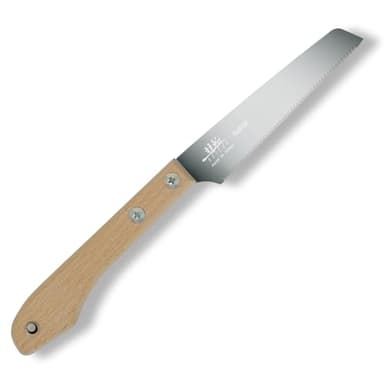 SUIZAN Small Hand Saw 5" Flush Cut Blade - Compact Japanese Pullsaw Single Edge Woodworking Tools