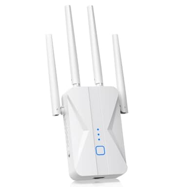 WiFi Extender Signal Booster, 2026 WiFi Extender AC1200Mbps Dual Band (5.8GHz/2.4GHz), WiFi Booster with Ethernet Port for Home Covers up to 10000 Sq.ft, Compatible with More Devices