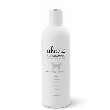 Alaro Dog Shampoo 16 oz for Double Coated Breeds - Golden Retriever, German Shepherd, Labrador - Clean Scent - Aloe & Oatmeal, Cleans, Conditions, Detangles, Moisturizes, Deodorizes - Made in USA