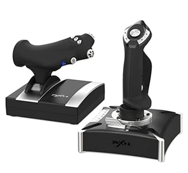 PXN-2119Pro Flight simulator controls Flight Stick with Vibration for pc Windows 7/8/10（Not Support Mac Systems PS3/ PS5/xp/vista）