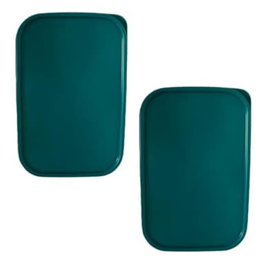NewTupperware Modular Mates 1610 Rectangular Replacement Seal (LID ONLY) 10.75" X 7" Set of 2 (Mysterious Green)