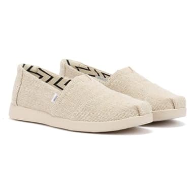 Toms Womens Alpargata Plus Natural 7.5 Medium
