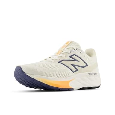New Balance Women's Fresh Foam 520 V9 Running Shoe, Sea Salt/Linen/Hot Mango, 10.5 M