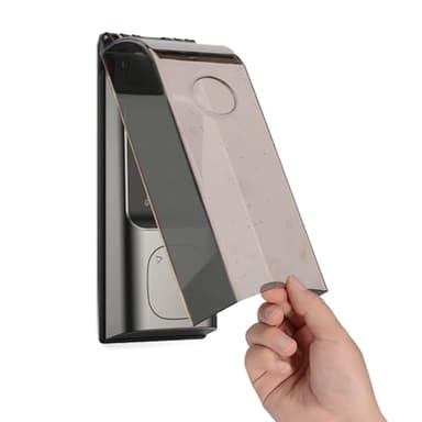 Dgyezhao Outdoor Weatherproof Flip-top Cover, Plastic Sunshade and Rain Protection for Garage Door Keypad, Fingerprint Lock