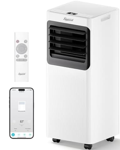 16000 BTU Portable Air Conditioners for Large Room up to 750 Sq. Ft., 5-in-1 Smart AC with WiFi App, Remote Control, Fast Cooling, Dehumidifier, Fan, Sleep Mode, 24H Timer & Window Kit
