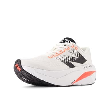 New Balance Women's FuelCell SuperComp Trainer V3 Running Shoe, Sea Salt/Urgent Red/Black, 9 M