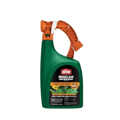 Ortho WeedClear Lawn Weed Killer Ready-To-Spray - Weed Killer for Lawns, Kills Crabgrass, Dandelion and Clover, Hose-End Application, Covers 5,000 sq. ft., 32 fl. oz.