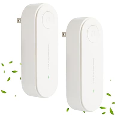 2026 New Magair Air Purifier，Magair Air Purifier Plug in with Replacement Filter, Suitable For Bedrooms, Toilets, Closets, Pet Room (White) (2pcs)