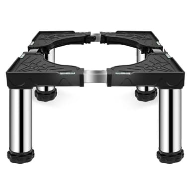 Ailahloe Mini Fridge Stand with 4 storage Feet (9.4"-10.6" High), Adjustable Base Tray Anti-Vibration for Mini Refrigerator Stand Washing Machine Stand Pedestal Dryer Dishwasher AC, Max Load 330LBS