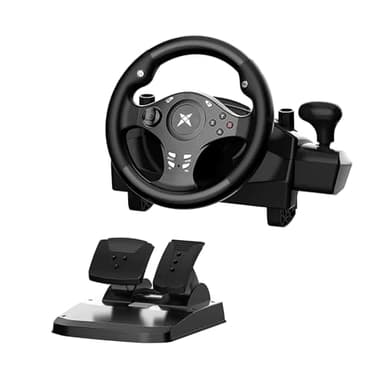 DOYO Racing Wheel - Gaming Steering Wheel for PC, 270 Degree Driving Simulator Race Xbox Steering Wheel and Pedals with Dual Vibration for PS4, Xbox One, Xbox Series X|S, PS3, Switch, Android