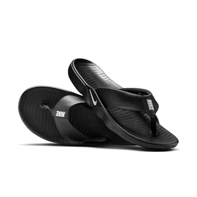 Nike Marina Men's Flip-Flops, White/Black, 12