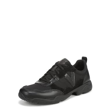 Vionic Women's Walk Slim Glide Sneaker Black Nylon Leather 9 M