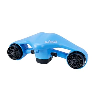 Asiwo Underwater Scooter, Sea Scooter Dual Motors with Action Camera Mount for Kids/Adults, Water Scooter 40M Waterproof for Scuba Diving Snorkeling Pool Sea Adventures (Blue)