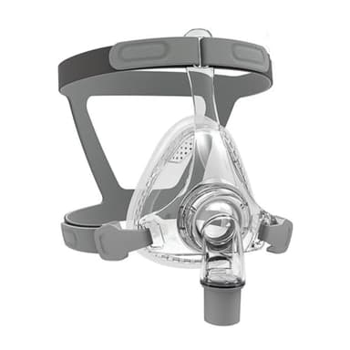 Full Face CPAP Mask, Upgrade CPAP Masks Silicone Soft Perfect Sealing Nose Maskswith Headgear, Elbow/Swivel and Cushion, CPAP Supplies Suitable for Various Models of Machines (M)