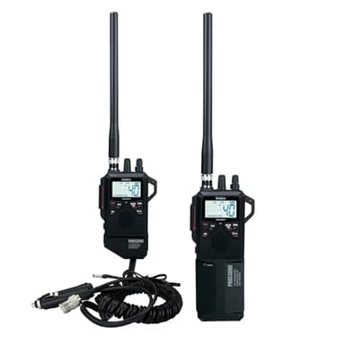 Uniden PRO538HHFM, “2 in 1” Dual Handheld/Mobile Emergency CB Radio with New FM Mode, Full 40 Channels, NOAA Weather Alerts, and Selectable 4-Watts HI/1-Watt Low Output Power.