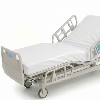 BLISSFORD Plastic Hospital Bed Mattress Protector - Heavy Duty, Fitted Vinyl - Mattress Cover, Rubber Sheets for Bedwetting Adult or Child, 100% Waterproof Sheets for 36" x 80" Bed