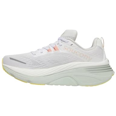 Saucony Women's Hurricane 24 Sneaker, White/Foam, 9
