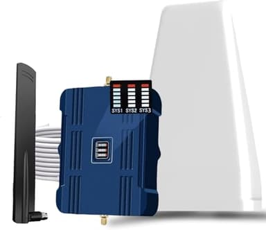 Cell Phone Booster for Home & Office,Up to 2,000 sq ft,Cell Phone Signal Booster with Band 66/25/2/4/5/12/13/17,Boost 5G 4G Data for All U.S. Carriers FCC Approved Cell Booster
