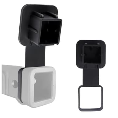 Universal Tow Hitch Cover Replacing 2”Hitch,Rubber Dust Cap&Car Decoration,Trailer Hitch Cover Compatible with Toyota Ford Chevrolet Nissan Dodge Ram Class 3 III and 4 IV Receivers