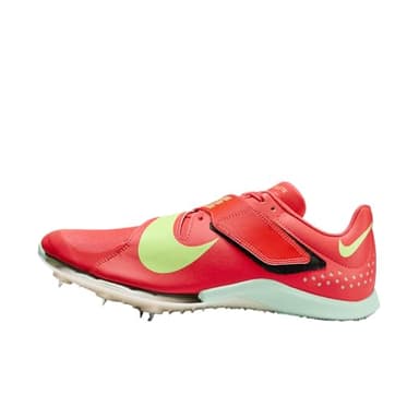 Elite Long Jump Shoes (Unisex, Bright Crimson/Washed Coral-Lime Blast) by Nike