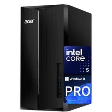 acer Aspire Business Desktop | 14th Gen Intel Core i5-14400 Processor | 16GB DDR5 RAM, 1TB Storage(512GB SSD & 500GB HDD) | WiFi6+Bluetooth5.1 | Keyboard+Mouse | Windows 11 Pro