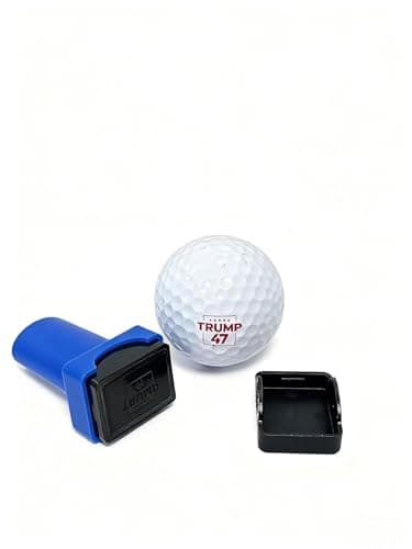 Curves & Clubs Trump 47 Golf Balls Stamp – Funny Golf Stamp – Trump Golfer Accessory for Men – Funny USA Golfer Gift