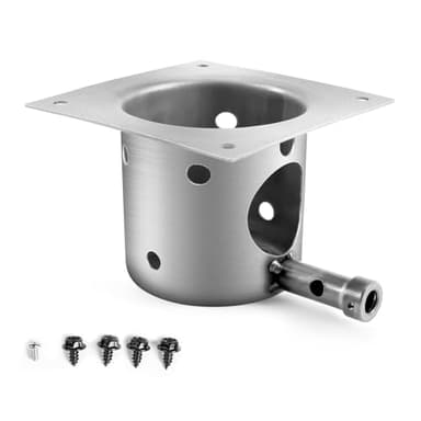 Upgraded Fire Burn Pot Replacement Parts for Pit Boss and Traeger Wood Pellet Grill Smoker, Fire Burner Pot for Traeger Pro 22 34 Fire Pot, Heavy - Duty Steel Burn Pot with Ash Remover and Screws
