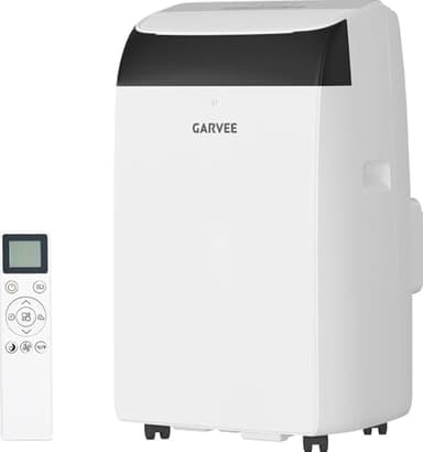 Garvee 14,000 BTU Portable Air Conditioner, 3-in-1 Portable AC Unit with Cool, Dehumidifier & Fan Modes, Covers Rooms up to 750 sq.ft, Sleep Mode, Remote Control, Timer & Full Window Kit
