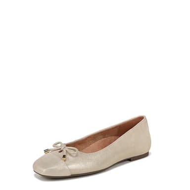 Vionic Women's Klara Ballet Flat, Gold Metallic Leather, 8