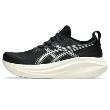 ASICS Men's Gel-Nimbus 27 Running Shoe, 11.5, Black/Lake Grey