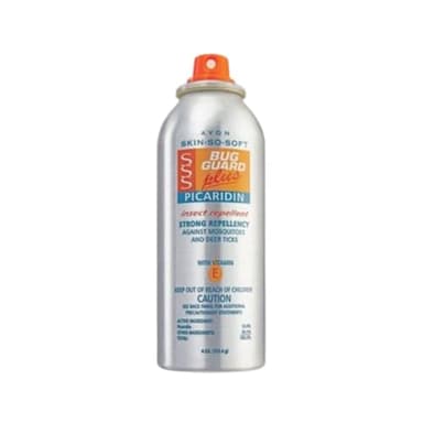 AVON Skin So Soft Bug Guard Plus Picaridin Insect Repellent Aerosol Spray — DEET-Free Mosquito & Tick Repellent with Vitamin E — Quick-Drying, Unscented Bug Spray for Outdoor & Indoor, 4.0 fl oz