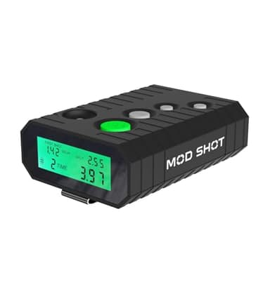 MOD SHOT - The Ultimate Shot Timer for Shooting Competition - Ideal for Steel Challenge Speed Shooting, SCSA, USPSA, IPSC, IDPA and 3-Gun Matches - Includes Belt Clip, Backlit Display & Loud Buzzer.