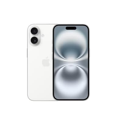 Apple iPhone 16, 128GB, White - Unlocked (Renewed)