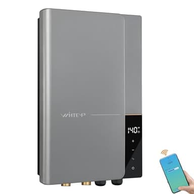 Electric Tankless Water Heater WINTEMP 27kW 240V, Whole House Hot Water Supply, On Demand Instant Endless Water Heater, with LED Temperature Display, WiFi Control, Up to 6.3 GPM, ETL Certified