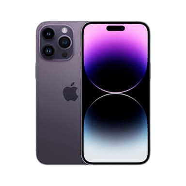 Apple iPhone 14 Pro Max, 256GB, Deep Purple - Unlocked (Renewed)