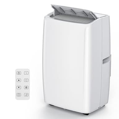 Portable Air Conditioners, 12000 BTU Portable AC, Cools up to 550 Sq. Ft 3-in-1 Mobile AC for Room with Dehumidifier Fan Sleep Mode, 24H Timer, Remote Control, and Window Installation Kit Included