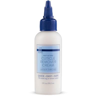 Blue Cross Cuticle Remover Cream for Dry Damaged Cuticles, Moisturizing Cuticle Softener for Nails, Professional Nail Care for Dry Manicures, Brittle Hang Nails, Made in USA, 2oz