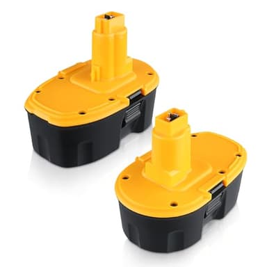DC9096 5.5Ah 2-Pack NI-MH Replacement for DeWalt 18V Battery DC9098 DC9099, Compatible with DeWalt 18V Cordless Power Tools