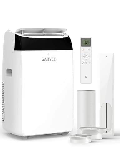 Garvee 14000 BTU Portable Air Conditioner with Follow Me Function, 3-in-1 AC Includes Remote & Full Window Kit, Cools Areas Up to 750 Sq. Ft, 115V