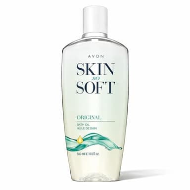 AVON Skin So Soft Original Bath Oil for Women, Moisturizing Body Oil with Jojoba Oil for Dry Skin, 16.9 fl oz Hydrating Shower Oil; Perfect as an After-Shower Skin Softener for All Adults