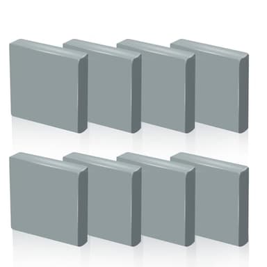 Phinus Kneaded Erasers for Artists, Drawing Eraser, Grey Kneadable Eraser, Absorbent Kneaded Eraser for Art Supplies, Charcoal Pencils, Sketching Supplies (8 Pack)