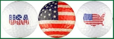 EnjoyLife Inc USA Flag Variety Golf Ball Gift Set