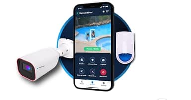 PoolScout Pro Security Camera & Alarm Unit - Pool Security Alarm System for Preventing Drowning of Toddlers & Pets in Your Swimming Pool (12 Month Premium Subscription Included)
