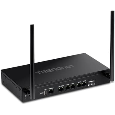 TRENDnet AX1800 Dual-Band WiFi 6 Gigabit Dual-WAN VPN Router, Small Business, Virtual Private Network, Inter-VLAN Routing, QoS, 2.5G Support, Pre-Encrypted Wireless, Black, TEW-929DRU (Pack of 1)