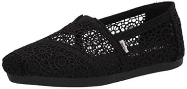 TOMS womens Alpargata Loafer, Black, 7.5 US