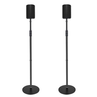 Howonder Speaker Stands for Sonos Era 100 or Era 100 SL,Adjustable Height from 33" to 47",Easy DIY Assembly,HD-628,2 Packs,Black