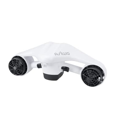 Asiwo Underwater Scooter, Sea Scooter Dual Motors with Action Camera Mount for Kids/Adults, Water Scooter 40M Waterproof for Scuba Diving Snorkeling Pool Sea Adventures (White)