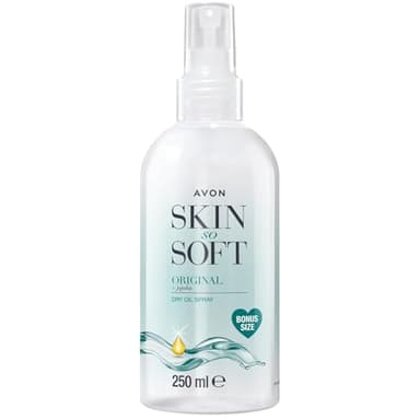 AVON SKIN SO SOFT Original Jojoba Dry Oil Spray 8.45 Fl oz – |Moisturizing Body Oil with Vitamin E | After Shower Body Oil, 250ML