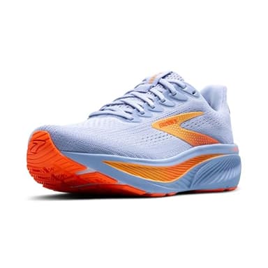 Brooks Women’s Ghost 17 Neutral Running Shoe - Blue Heron/White/Orange - 9 Medium